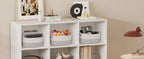 Woven Storage Baskets Set of 6 – Cotton Rope Round Shelf Baskets Bins for Organizing Closet Living Room Bedroom Playroom, Cute Small Decorative Cube Storage Caddy, Multiple Colors Available
