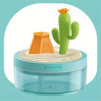 Mini Humidifier Cute Cactus & Coconut Tree Desktop Design - Small Cool Mist Humidifier for Bedroom Nightstand Office Desk, Silent USB Humidifier, Air Humidifier Home Decor Gift