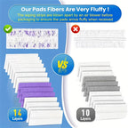 50 Count Disposable Power Mop Pad Refills Dry & Wet Use – Multi-Surface & Wood Floor Mop Pad Replacement Compatible with Swiffer PowerMop (No Mop Rod Included)