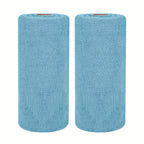 Microfiber Cleaning Cloths 100 Pack, Washable Reusable Tear-Away Towel Roll, 12x12 Absorbent Rags for Kitchen Bathroom Car House Dishcloths