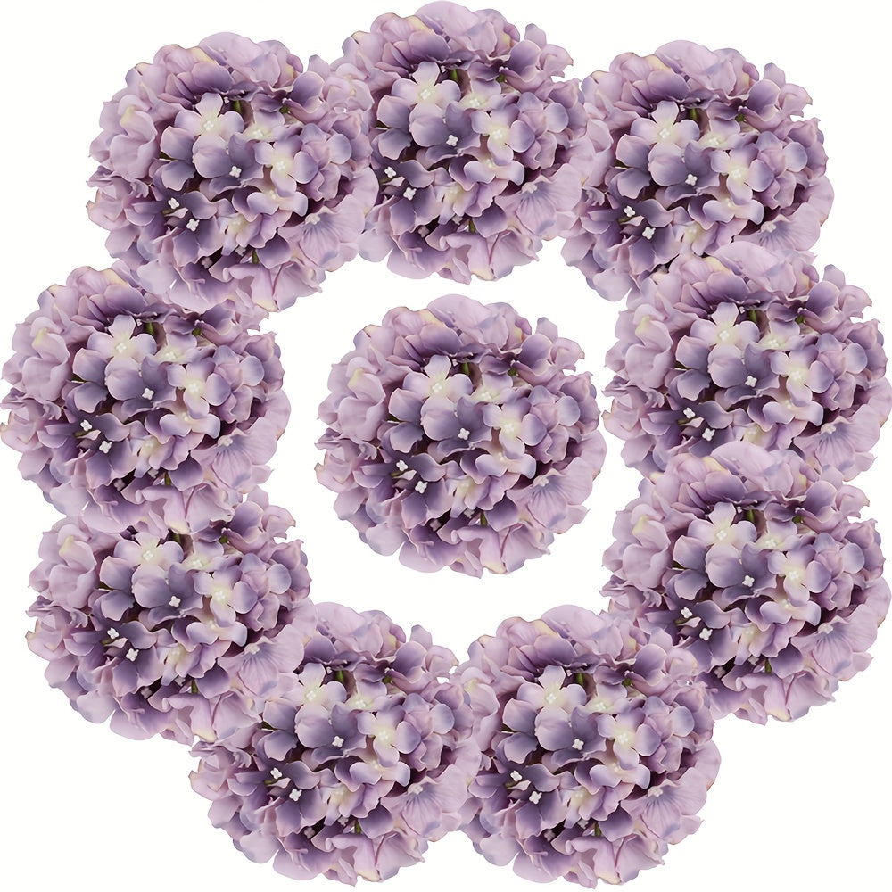Bulk Artificial Hydrangea Flower Heads 72pcs with Stems - Faux Hydrangea Flowers for Home, Wedding & Party Decorations, Floral Arrangements & Centerpieces