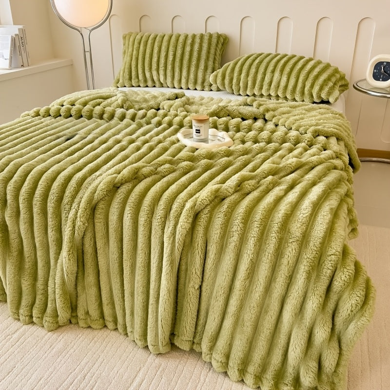 Plush Sherpa Throw Blanket – Ultra-Warm Anti-Static Fleece, 7 Colors 4 Sizes, for Bedroom Sofa Office Dormitory