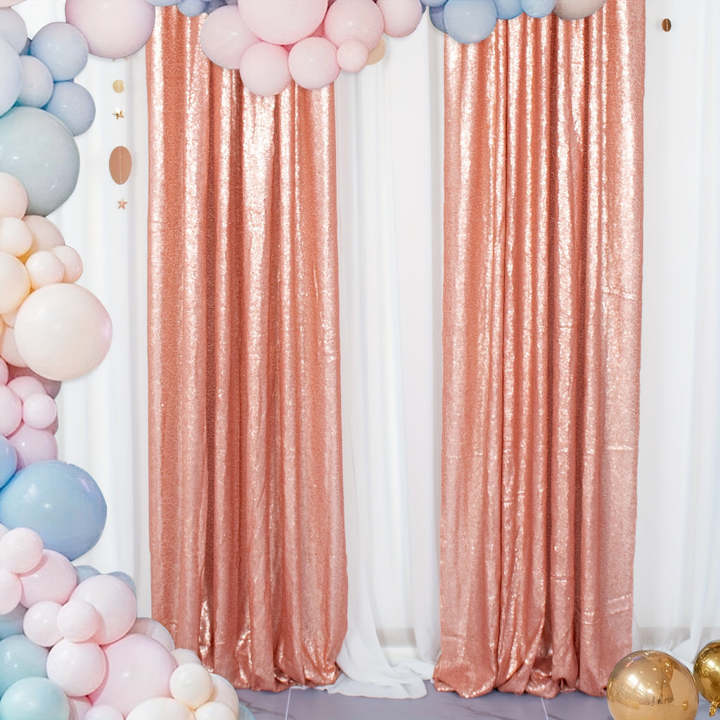Sequin Curtain Backdrop Panels 24x84 Inches Set of 2 – Glitter Shimmer Party Backdrop for Weddings Birthdays Baby Showers Proms & Photo Booths, 31 Colors