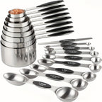 Measuring Cups & Spoons Set | Dry & Liquid | Choose 8-Piece Cups, 9-Piece Spoons, or 17-Piece Complete Set