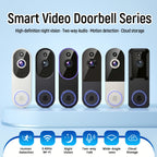 2K Smart Video Doorbell Camera – 166° Wide Angle, AI Human Detection, Two-Way Voice, Night Vision, Cloud Storage & 2.4G WiFi Wireless Doorbell for Home Security