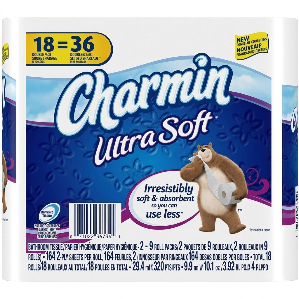 Ultra Soft Mega Roll Toilet Paper 200 Sheets – Available in 6 & 16 Count, Double & Mega Rolls, Cushiony Thick 2-Ply Bath Tissue for the Whole Family