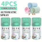 Automatic Spray Air Freshener Refill 8.45 oz, 1 or 4 Pack, 6 Scents Lavender Vanilla Cool Linen Ocean Magnolia Mixed Berries, Odor Eliminating Room Spray for Home Bathroom Car Office Closet