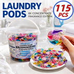 6-in-1 Laundry Gel Beads Pods – Concentrated Detergent with Fragrance, Stain Removal, Chlorine-Free, Color Safe – 200g / 600g / 1150g