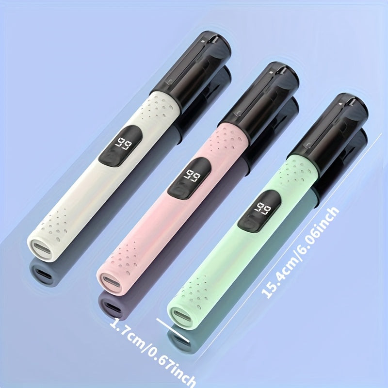 Electric Nose Hair Trimmer USB Rechargeable Unisex - Stainless Steel Painless Trimmer for Nose Ear Eyebrow Hair, Portable Grooming Tool Men Women, Green