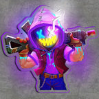 Neon Marksman LED Wall Art Sign UV Printed USB Powered – Glowing Gun Wall Decor for Game Room, Bar, Man Cave & Bedroom – Colorful or Yellow
