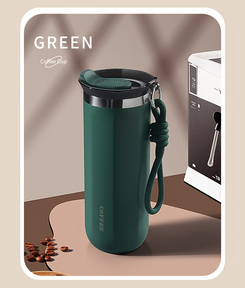 Insulated Travel Mug 16.91oz 304 Stainless Steel Vacuum – Leak-Proof Non-Slip Portable Coffee Cup for Indoor & Outdoor, Winter Holiday Gift