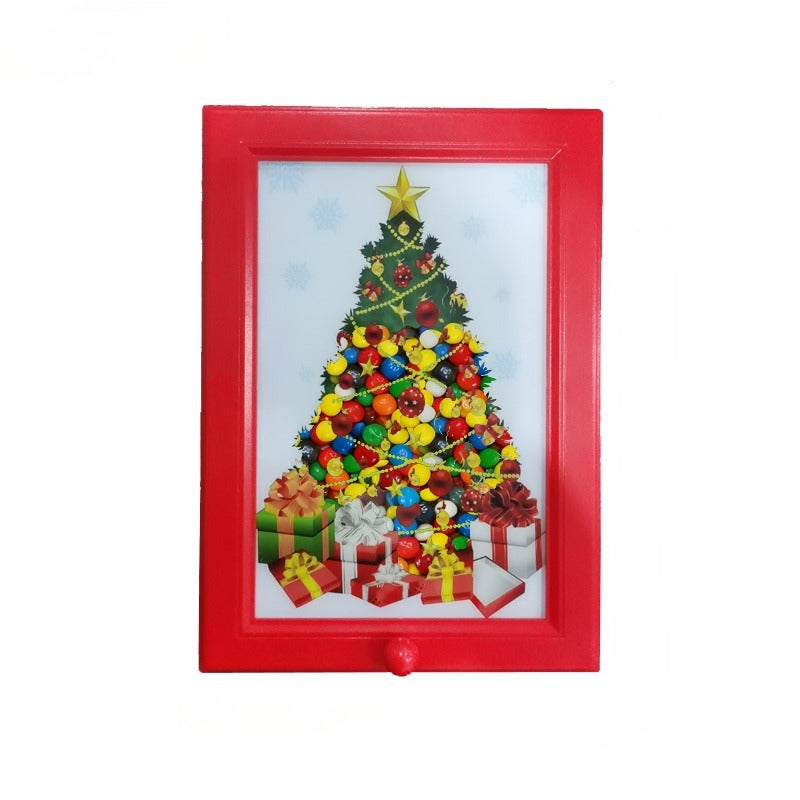 Wall-Mounted Candy Dispenser Frame – Square Hanging Candy Distribution Organizer for Halloween, Christmas, School Parties & Holiday Gifts, Available in Blue, Pink & Yellow