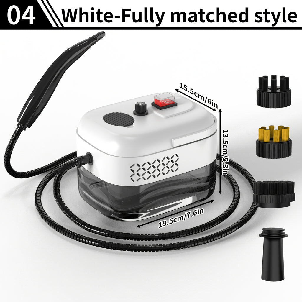 Handheld Steam Cleaner High Pressure – High-Temperature Multi-Surface Cleaner with Adjustable Gear, LCD Display & 40oz Water Tank for Kitchen, Carpet & Sofa