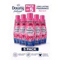 Downy Intense Floral Fabric Softener 5-Pack – 360ml / 12.2 oz Each, Long-Lasting Floral Scent, Concentrated Formula, Soft & Static-Free Fabrics