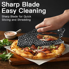 Butcher Knife Non-Stick Blade with Non-Slip Ergonomic Handle – Sharp Heavy-Duty Meat Cleaver with Built-In Bottle Opener & Hanging Loop for Kitchen & BBQ