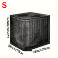 AC Cover Outdoor Heavy Duty Central Air Conditioner Unit Cover Breathable Mesh Adjustable Buckle Straps Debris Bug Leaf Rain Snow UV Protection Residential Commercial XS S M L