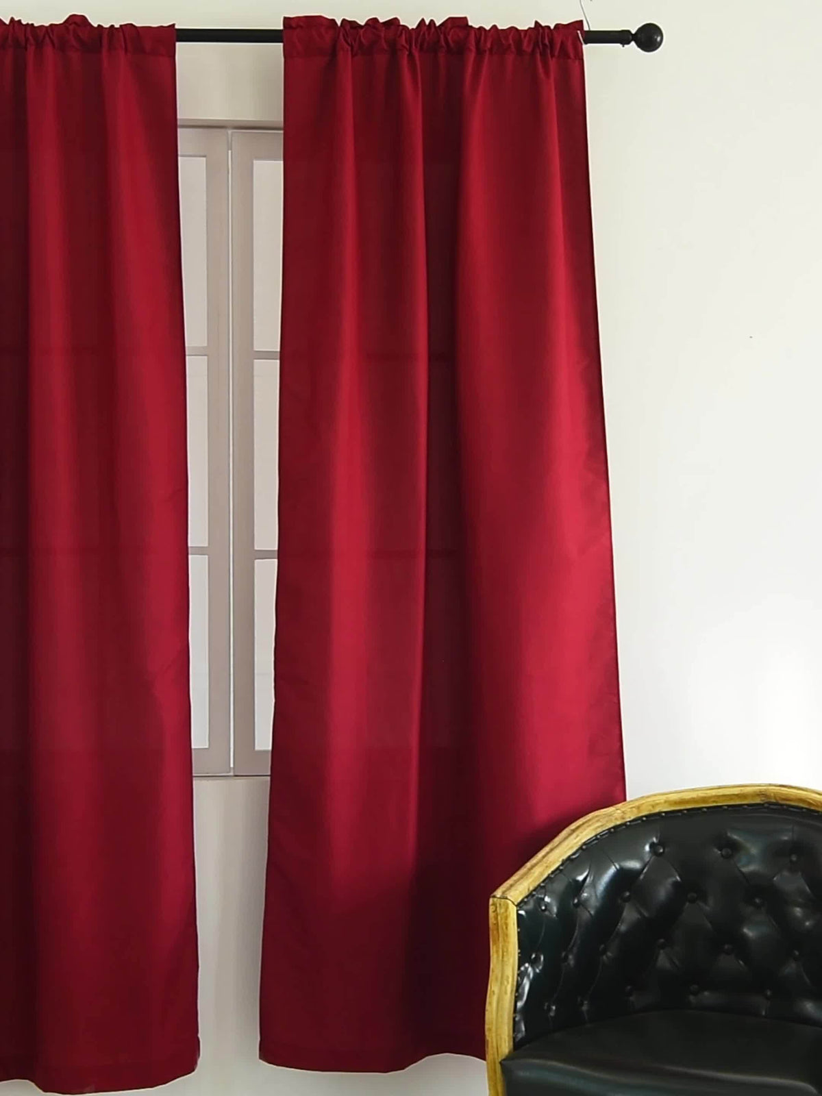 Light Filtering Curtains 4 Panels Solid Color Rod Pocket – Soft Brushed Sheer Window Drapes for Living Room Bedroom Office, 8 Sizes 10 Colors