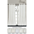Luxury Distressed Crushed Velvet Curtains - 4-Piece Set (2 Panels + 2 Tiebacks), Grommet Top, Room Darkening | 10 Colors, 3 Sizes