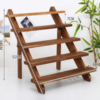 3/4/5-Tier Wooden Display Stand – Vintage Rustic Multi-Purpose Vertical Shelf for Home, Store, Bakery & Events | Jewelry, Dessert & Cupcake Display Rack