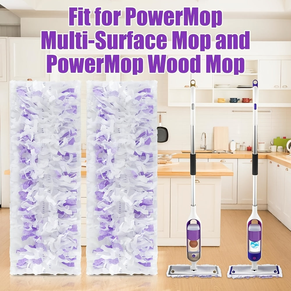 50 Count Disposable Power Mop Pad Refills Dry & Wet Use – Multi-Surface & Wood Floor Mop Pad Replacement Compatible with Swiffer PowerMop (No Mop Rod Included)