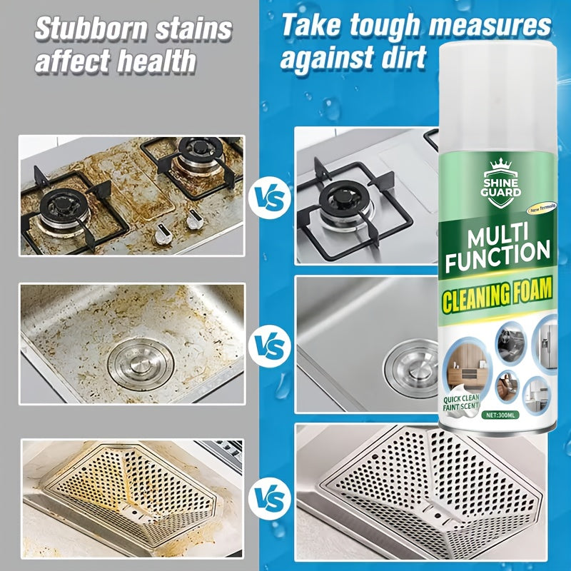 Citral-Infused Foam Cleaner Mousse – Fast-Acting Multi-Purpose Degreaser for Kitchen Stoves, Bathroom, Floors & Car Interiors | Cling Foam Formula