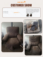 T-Cushion Armchair Cover Anti-Slip Double-Sided Design, Machine Washable Elastic Band Closure Chair Slipcover, Pet-Friendly All-Season Furniture Protector, Available in Small & Large – 8 Colors