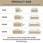Soft Quilted Thick Sofa Cover Bohemian Style – Removable Machine Washable Pet-Friendly Sofa Protector for 1/2/3/4 Seater Split Sofa, All-Season Couch Cover for Living Room, Bedroom & Office