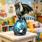 Gothic USB Night Light LED Resin Carving with Luminous Sphere – Ambient Bedroom Living Room Decor Light for Festival Parties, Collectors & Gothic Gift Enthusiasts
