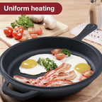 Pre-Seasoned Cast Iron Dutch Oven & Frying Pan Set – 2-in-1 Deep Pan + Skillet for Baking, BBQ, Stovetop & Induction | Indoor & Outdoor Cookware