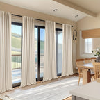 100% Blackout Curtains Back Tab & Rod Pocket for Bedroom Living Room - Thermal Insulated Darkening Drapes 2 & 4 Panel Sets for Windows Office Kitchen, Modern Home Decor