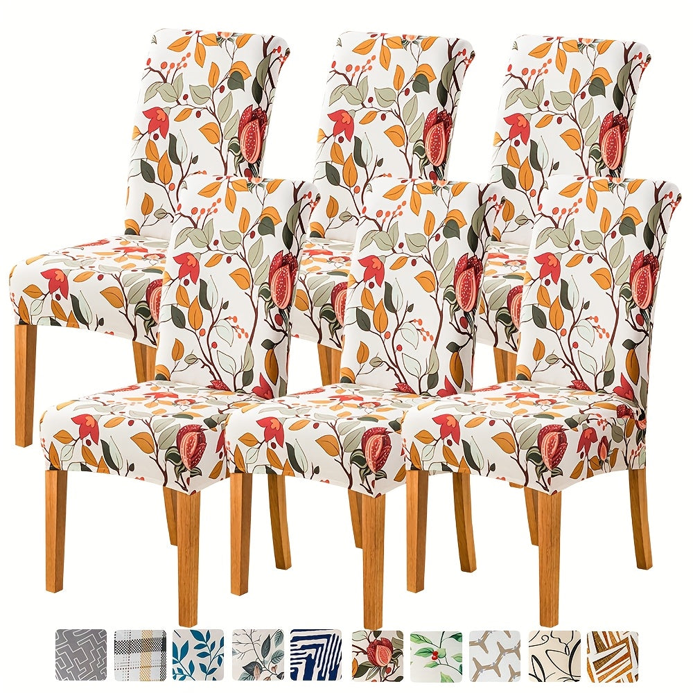 Spandex Stretch Dining Chair Covers Slipcovers Set of 4 & 6 – Removable Washable Parsons Chair Protector for Dining Room, Kitchen, Hotel, Wedding Ceremony, Banquet