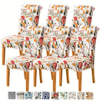 Spandex Stretch Dining Chair Covers Slipcovers Set of 4 & 6 – Removable Washable Parsons Chair Protector for Dining Room, Kitchen, Hotel, Wedding Ceremony, Banquet
