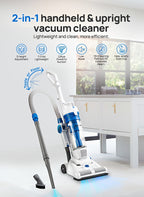 Vacmaster Upright Bagless Vacuum Cleaner 20ft Cord 13in Cleaning Path Powerful Suction for Carpet Hard Floor Pet Hair