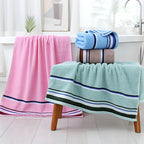 100% Cotton Bath Towel 27.6x55in – GSM360 Super Soft Absorbent Quick-Dry Towel, Skin-Friendly Bathroom Essential & Gift for Family (6 Colors)