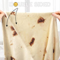 Mexican Tortilla Blanket – 285GSM Soft Flannel Round Novelty Throw, 5 Sizes, Gift Bag Option, Funny Birthday Christmas Gift