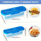 Batter Shaker Bowl with Lid 2-Piece Set for Breading and Seasoning - Flour Coating Bowl for Fried Chicken, Fish, Onion Rings & Crispy Fried Foods