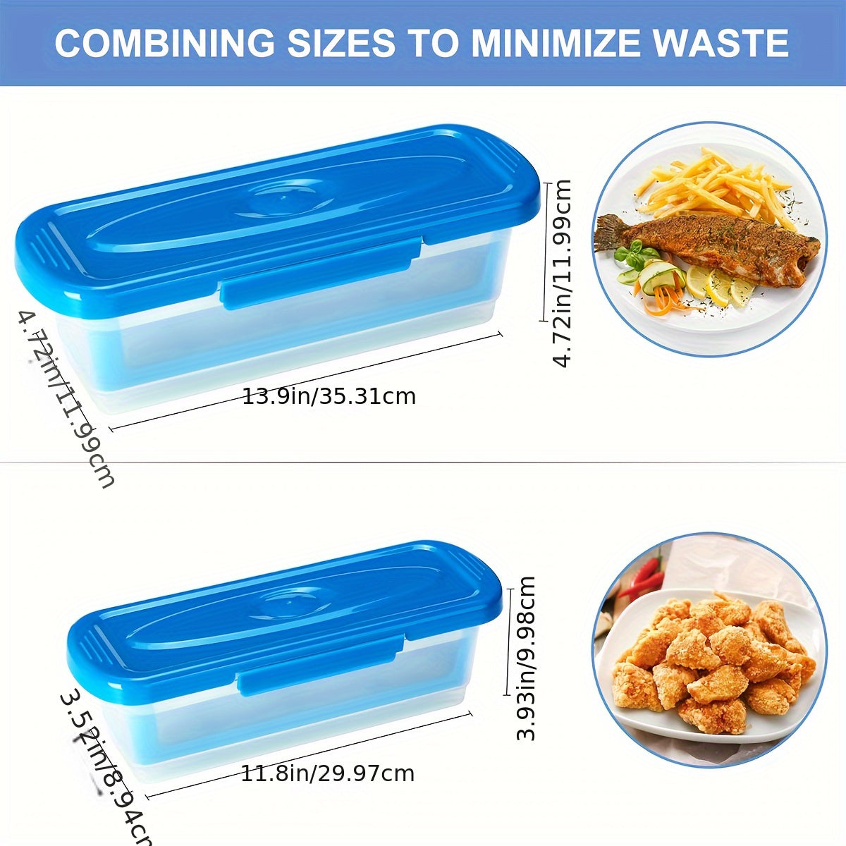 Batter Shaker Bowl with Lid 2-Piece Set for Breading and Seasoning - Flour Coating Bowl for Fried Chicken, Fish, Onion Rings & Crispy Fried Foods