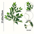 Artificial Bougainvillea Vine Green Leaves 12pcs Faux Italian Ivy for Hanging Wreaths Wedding Arches Bouquet Fillers Table Centerpieces Spring Home Seasonal Decor