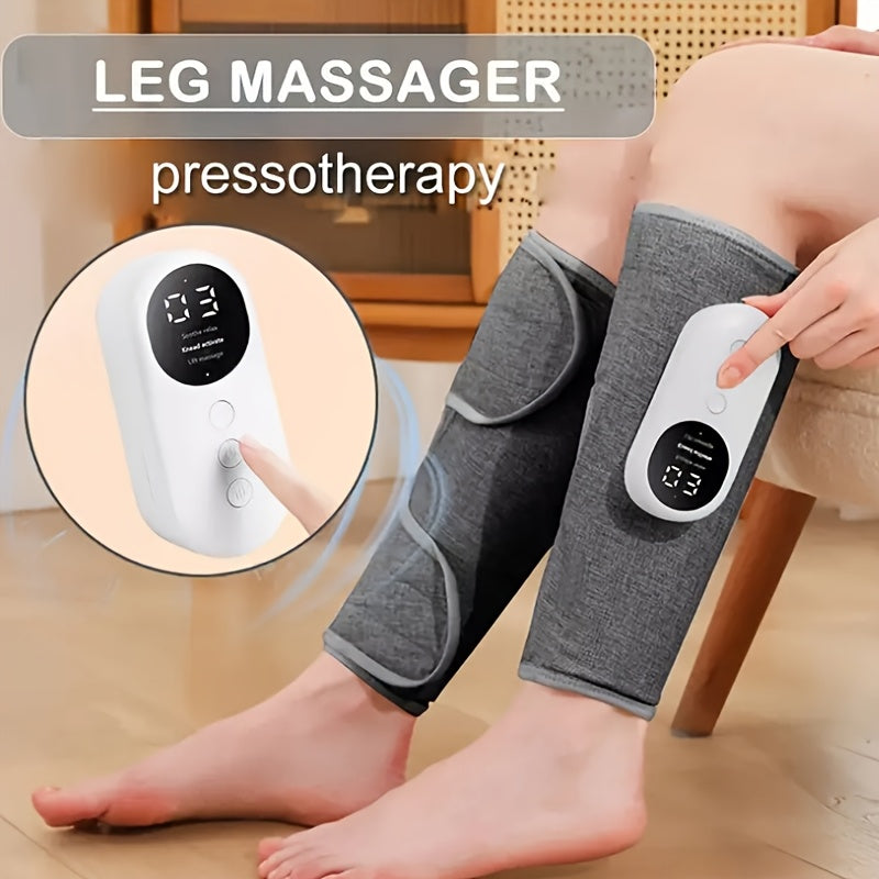 Wireless Air Pressure Heated Calf Massager – 2500mAh Large Battery, Multiple Massage Modes for Leg Relaxation, Cordless Rechargeable, 1pc or 2pcs, Perfect Gift for Christmas Mother's Day Father's Day