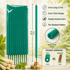 Lemongrass Incense Sticks Giant 25pcs Outdoor – 10.63" Extra Long Herbal Scented Sticks with Mint & Rosemary for Patio, Camping & Backyard