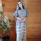 Hooded Surf Poncho Wearable Beach Towel Quick Dry Cotton Changing Robe Sandproof Lightweight for Swimming Diving Surfing Beach Bathing S L Multi Colors