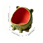 Frog Statue Storage Tray & Key Holder – Cute Animal Sculpture Desktop Organizer, Decorative Candy & Key Dish for Entryway, Desk & Home Decor, Unique Housewarming Gift (Non-Food Contact)