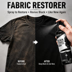 Black Fabric Color Correction Spray 3.38oz – Permanent Fade Repair Dye for Clothes, Jeans, Leather & Apparel