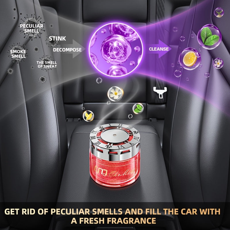 Solid Car Perfume Balm 2-Pack – Long-Lasting Light Fragrance Car Air Freshener & Interior Ornament, 5 Scent Combos: Lavender, Black Forest, Cologne, Wilderness & Gardenia Berry