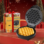 Bubble Waffle Maker 7-Inch 1000W | Hong Kong Egg Waffle Electric Grill with Nonstick Coating | Ready in 5 Mins for Breakfast, Desserts & Ice Cream Cones | Christmas Gift Idea