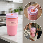 Vacuum Insulated Coffee Travel Cup 350ml 11.83oz - 304 Stainless Steel Double-Wall Flask with Push Lid & Direct Drinking Spout for Office, Travel & Outdoor, 4 Colors
