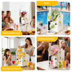 2-in-1 Ice Cream Maker & Slushie Machine 88oz, No Ice Needed Self-Cleaning Frozen Drink Machine, 5 Presets for Soft Serve, Slushies, Margaritas, Frappes & Milkshakes — Party & Home Use, Black