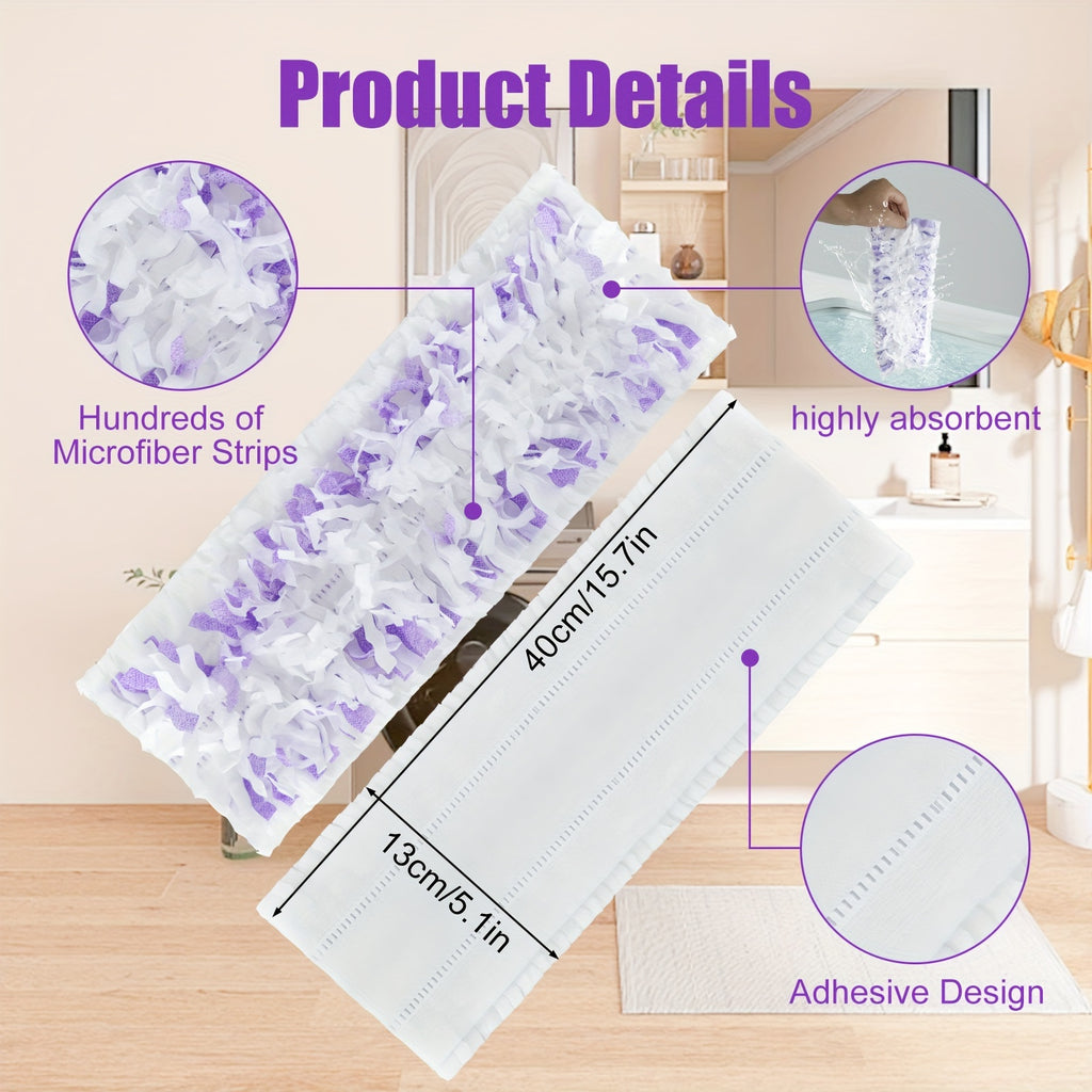 50 Count Disposable Power Mop Pad Refills Dry & Wet Use – Multi-Surface & Wood Floor Mop Pad Replacement Compatible with Swiffer PowerMop (No Mop Rod Included)