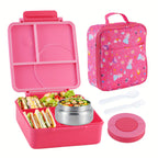 Insulated Lunch Box Set with Stainless Steel Thermal Soup Cup, Thermal Lunch Bag & Utensils – Kids & Adult Bento Lunch Kit