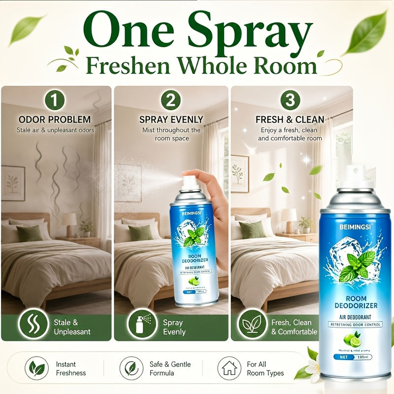 Senior Odor Eliminator Deodorizing Refreshing Spray 6.09 oz Removes Body Odor and Urine Smell for Bedroom Guest Room Car Hotel Elder Care